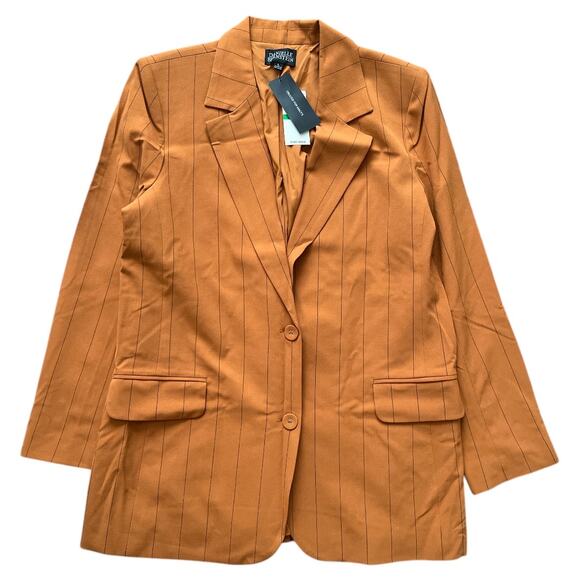Danielle BernteinHoney Ginger Pinstriped Jacket, L - Picture 1 of 7